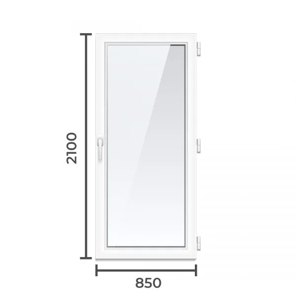 Дверь ПВХ Brusbox 70 2100×850 2 камерный профиль